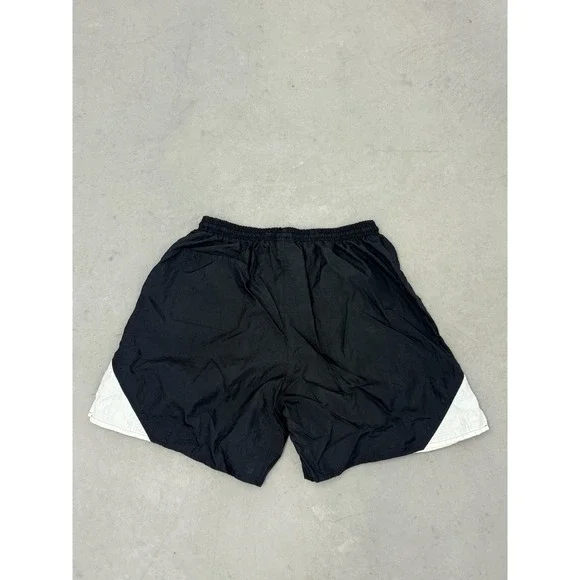 Vintage 90s Umbro Logo Soccer Shorts Size XL Black Made In USA Mesh - Picture 6 of 7